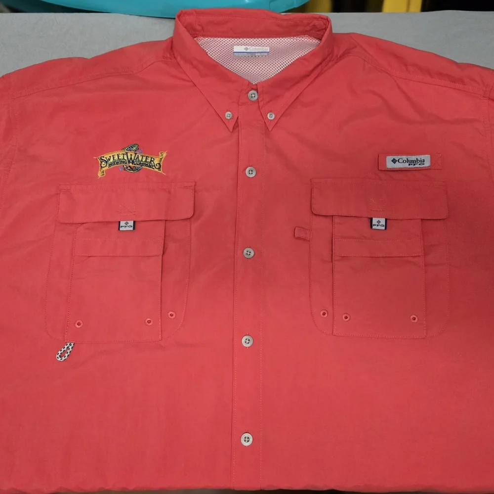 Mens Columbia Sweetwater Brewing Company Fishing Outdoor Xxl Shirt - Picture 7 of 9